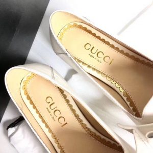 Gucci Leather Ballet Flat with Bow - Image 4