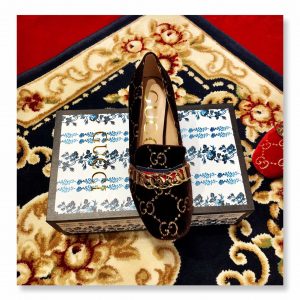 Gucci Velvet Pumps Heel:4.5cm - Image 4