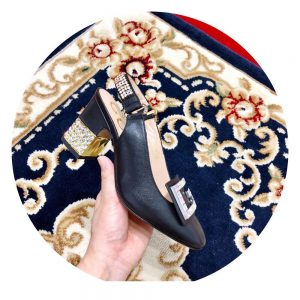 Gucci Slingback Pumps With Crystal - Image 7