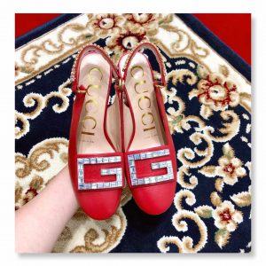 Gucci Slingback Pumps With Crystal - Image 5