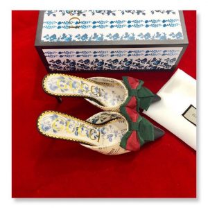 Gucci Mid-Heel with Bow - Image 9