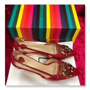 Gucci Pumps with Crystal - Image 7
