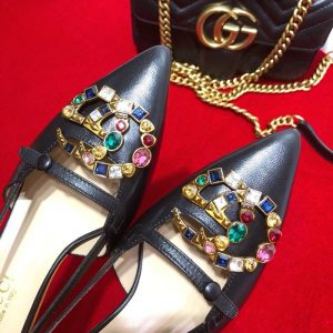 Gucci Pumps with Crystal - Image 6