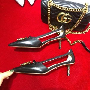 Gucci Pumps with Crystal - Image 5