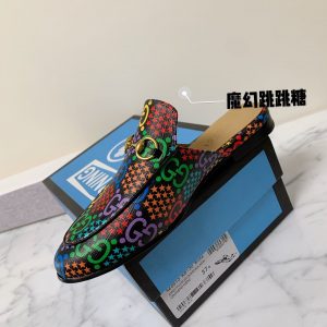 Gucci Princetown Leather Slippers - Image 9