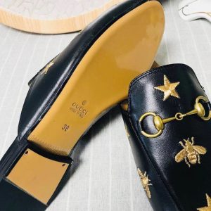Gucci Princetown Leather Slippers - Image 4