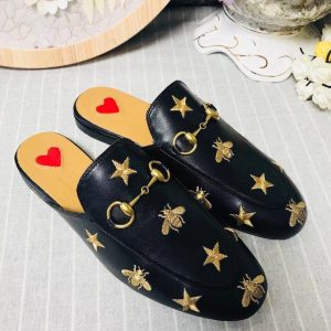 Gucci Princetown Leather Slippers - Image 5