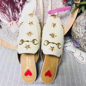 Gucci Princetown Leather Slippers - Image 3