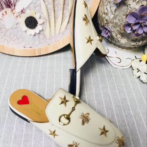 Gucci Princetown Leather Slippers - Image 8