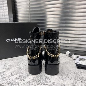 CHANEL SHORT BIKER BOOTS BLACK 1082715 - Image 3