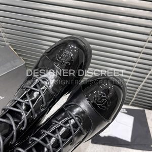CHANEL SHORT BIKER BOOTS BLACK 1082715 - Image 7