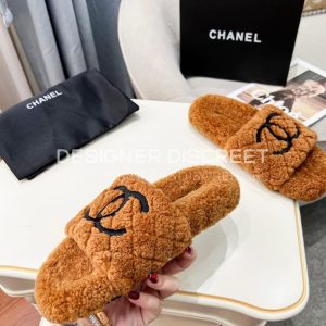 CHANEL WOOL MULES BROWN G39059 - Image 7