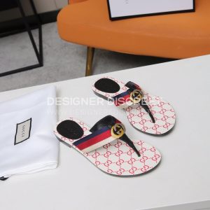 GUCCI GG WEB SANDALS BLUE/RED/WHITE 612138 - Image 6