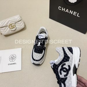 CHANEL WOMEN SNEAKERS BLACK AND WHITE G39230 - Image 9