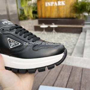 PRADA LEATHER SNEAKERS BLACK 1E804M - Image 3