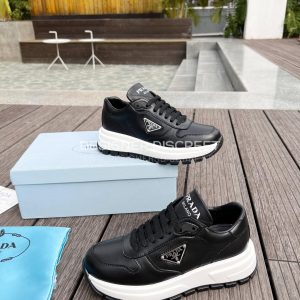 PRADA LEATHER SNEAKERS BLACK 1E804M - Image 4
