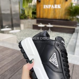 PRADA LEATHER SNEAKERS BLACK 1E804M - Image 5