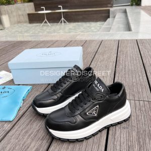 PRADA LEATHER SNEAKERS BLACK 1E804M - Image 7