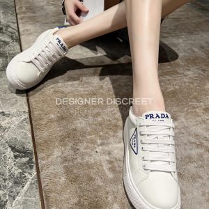 PRADA WHEEL RE-NYLON SNEAKERS WHITE P00528659 - Image 8