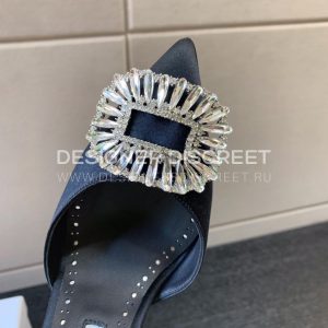 MANOLO BLAHNIK PRIETASLI SLINGBACK MULE BLACK 419-0473-0005 - Image 6