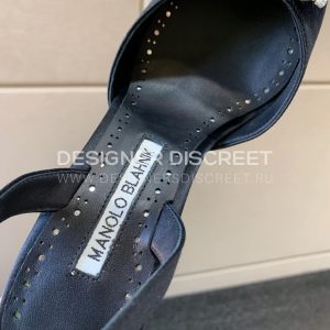 MANOLO BLAHNIK PRIETASLI SLINGBACK MULE BLACK 419-0473-0005 - Image 7