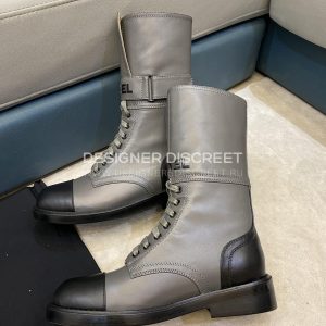CHANEL BOOTS GREY G40134 - Image 8