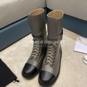 CHANEL BOOTS GREY G40134 - Image 9
