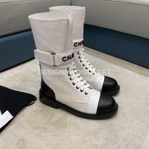 CHANEL BOOTS WHITE G40134 - Image 3