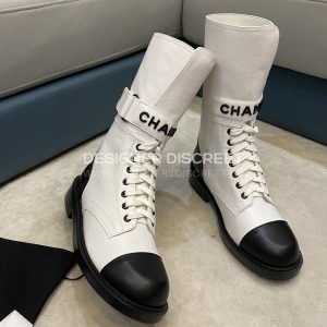 CHANEL BOOTS WHITE G40134 - Image 5