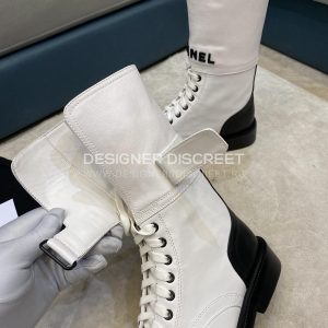 CHANEL BOOTS WHITE G40134 - Image 8