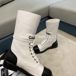 CHANEL BOOTS WHITE G40134 - Image 9