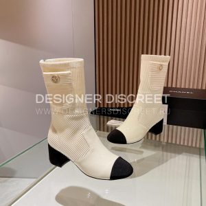 CHANEL BOOTS WHITE G39736 - Image 4