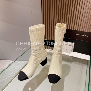 CHANEL BOOTS WHITE G39736 - Image 5