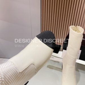 CHANEL BOOTS WHITE G39736 - Image 8