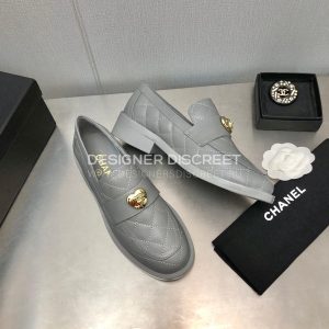 CHANEL LOAFERS GREY G39697 - Image 9