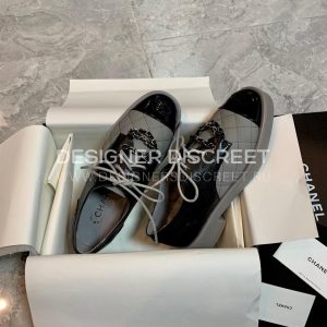 CHANEL LOAFERS GREY G39000 - Image 3
