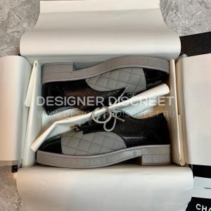 CHANEL LOAFERS GREY G39000 - Image 4