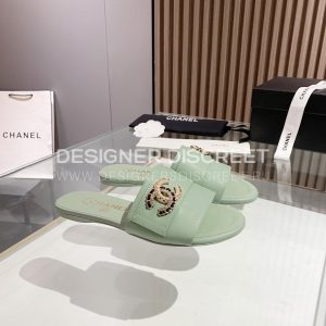 CHANEL MULES MINT GREEN G39954 - Image 3