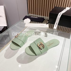 CHANEL MULES MINT GREEN G39954 - Image 5