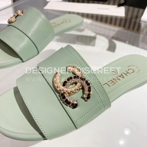 CHANEL MULES MINT GREEN G39954 - Image 6