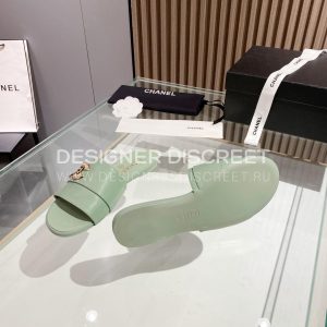 CHANEL MULES MINT GREEN G39954 - Image 9
