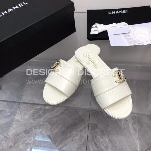 CHANEL MULES WHITE G39954 - Image 3