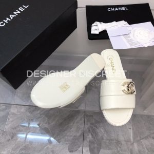 CHANEL MULES WHITE G39954 - Image 5