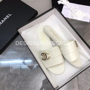 CHANEL MULES WHITE G39954 - Image 8