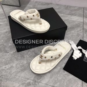 CHANEL MULES WHITE G40118 - Image 8
