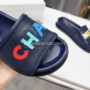 CHANEL MULES BLUE G38933 - Image 4