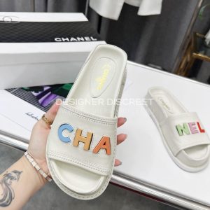 CHANEL MULES WHITE G38933 - Image 5