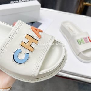 CHANEL MULES WHITE G38933 - Image 8