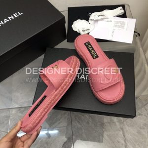 CHANEL MULES PEACH G39778 - Image 5
