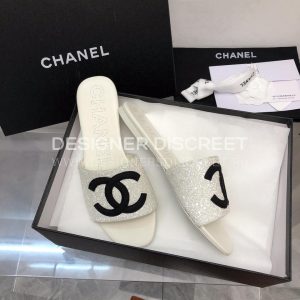 CHANEL MULES WHITE G39778 - Image 6